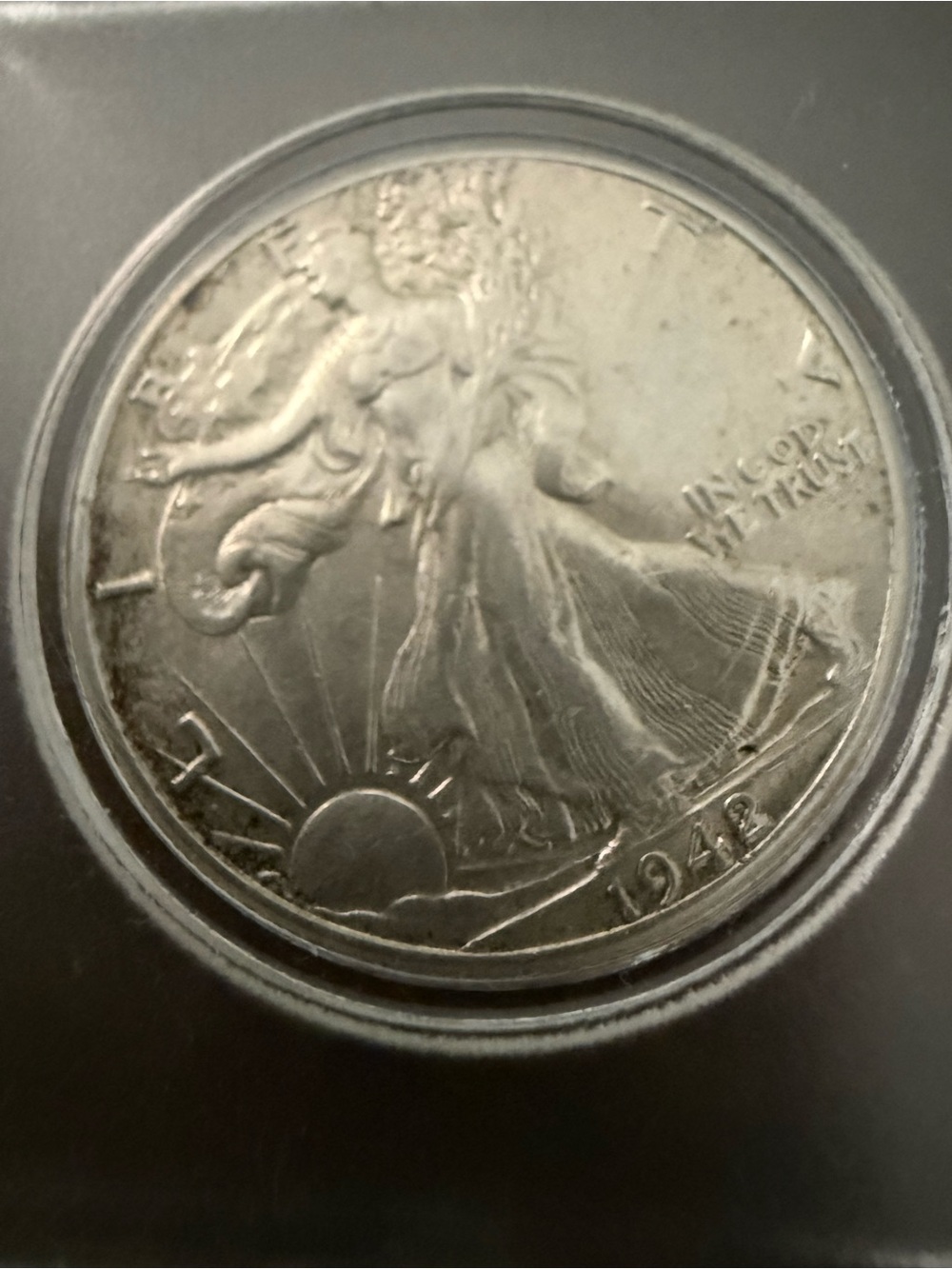 1942 Walking Liberty Half Dollar silver coin